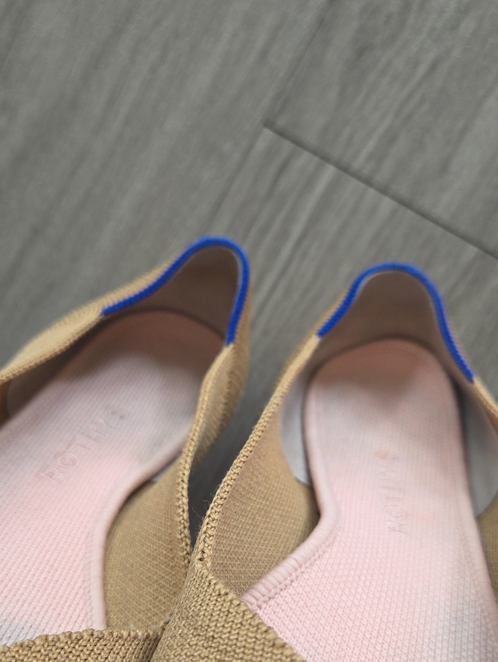 Rothy's Women's 9.5- The Point II Flat Slip On Shoes Camel Captoe! - Picture 5 of 7